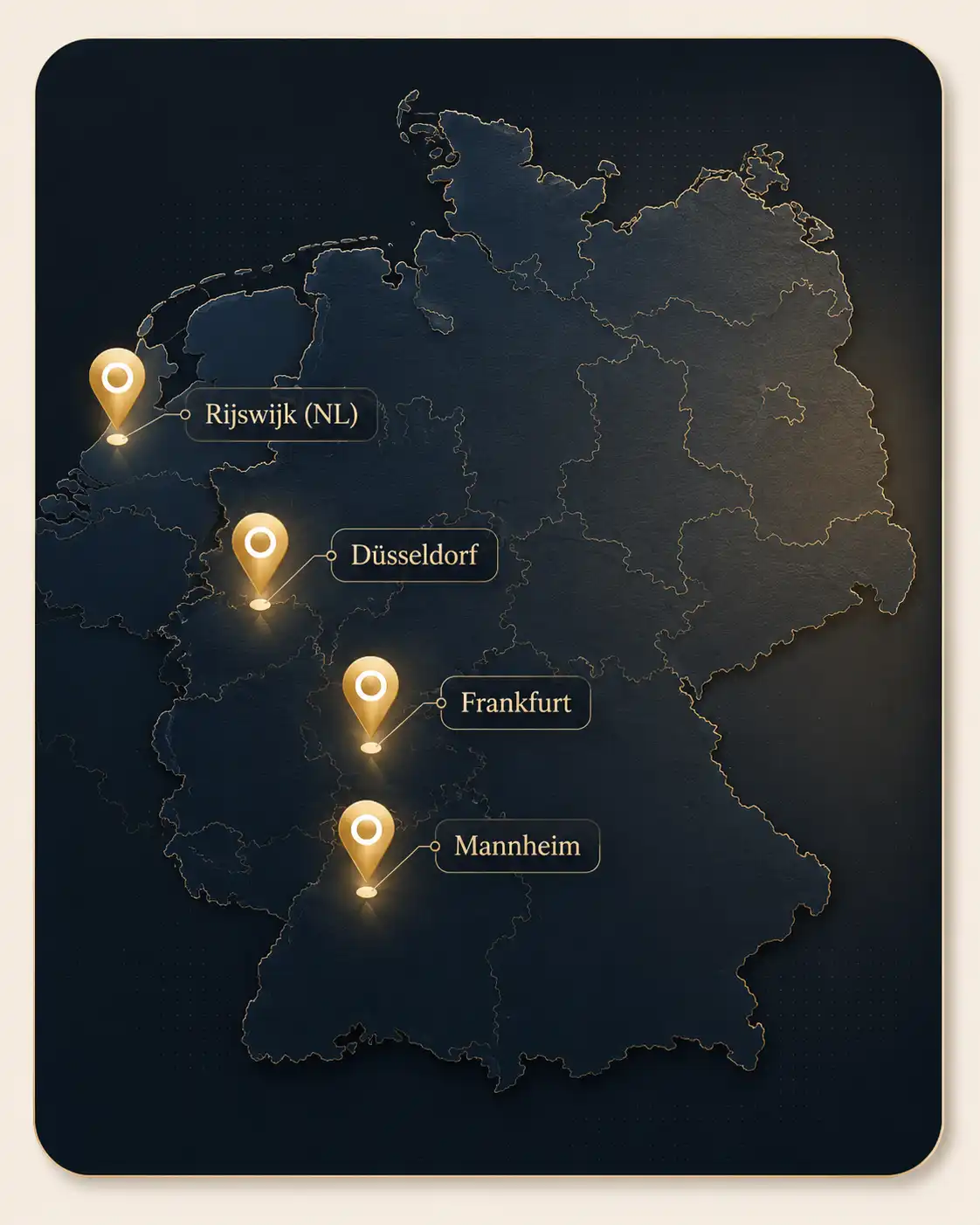 HaarLab Standorte Deutschland und Niederlande